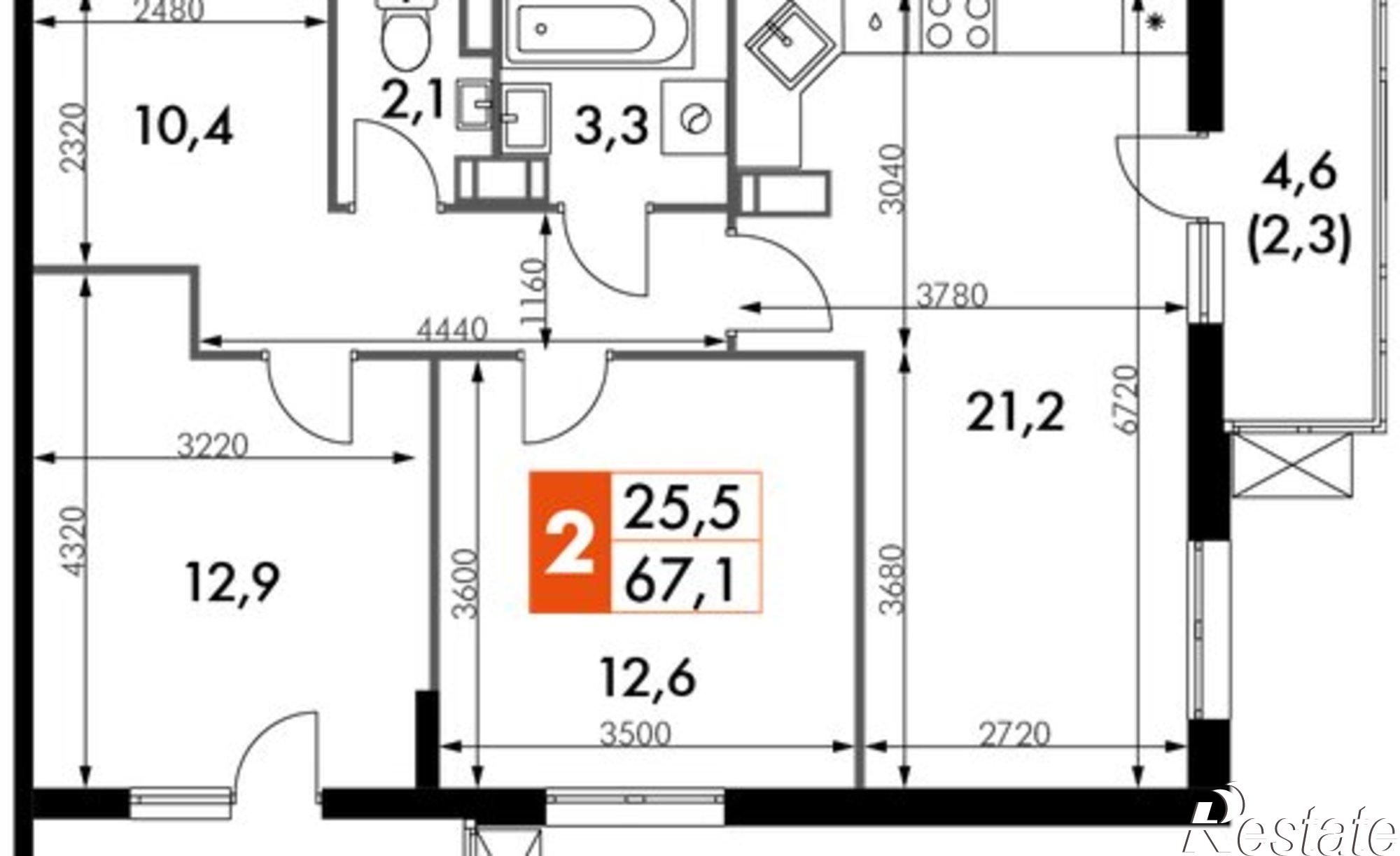 Купить квартиру за 12 355 700 рублей на пр-кт Ленина, 217