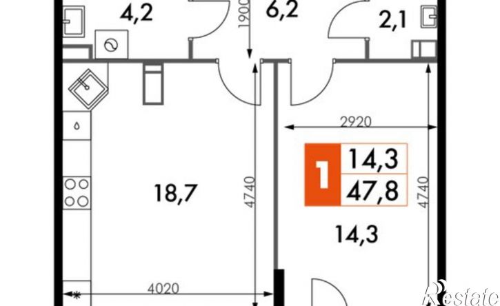 1-комн квартира проспект Ленина, 217,  д. 217