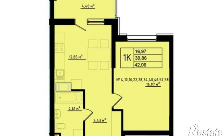 1-комн квартира в новом доме ул Мира, 2,  д. 2