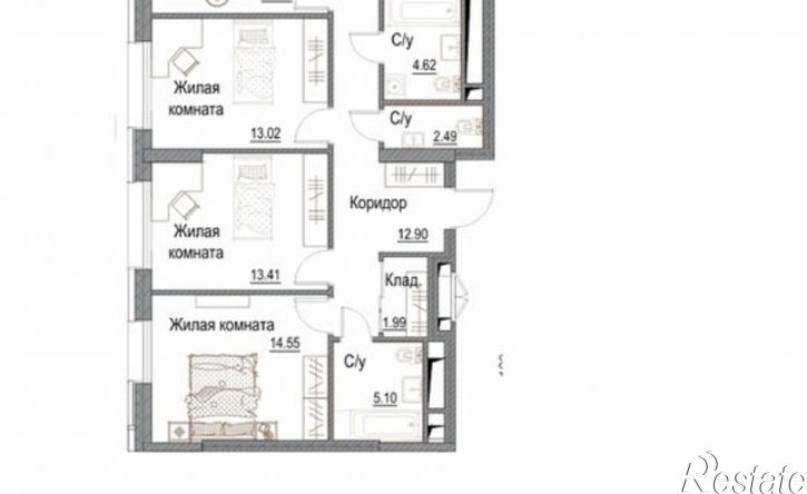 4-комн квартира Долгининская улица, 10
