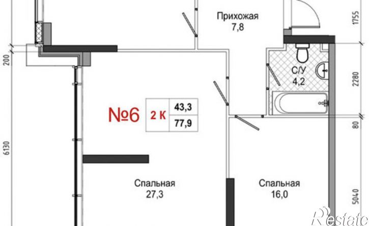 2-комн квартира в новом доме ул Усачева, 3,  д. 3