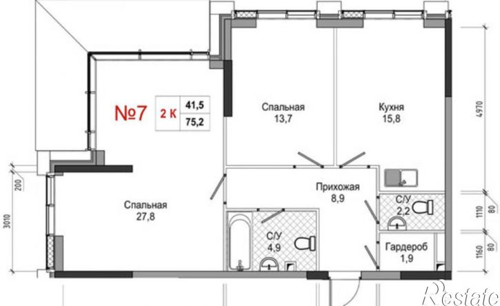 2-комн квартира в новом доме ул Усачева, 3,  д. 3