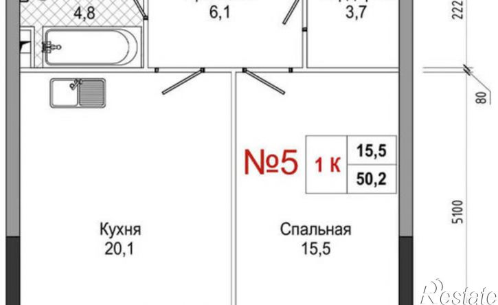 1-комн квартира в новом доме ул Усачева, 3,  д. 3