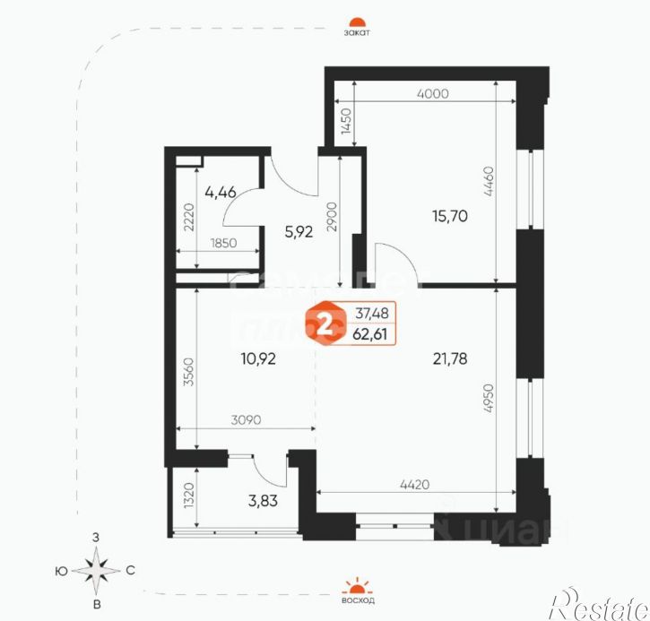 2-комн квартира Белкинская улица, 36 к1,  д. 36 к1