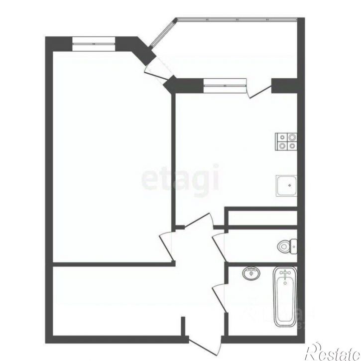 1-комн квартира пр-кт Ленина, 209,  д. 209