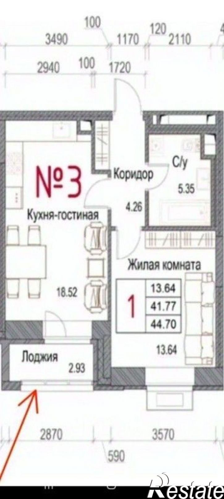 1-комн квартира Город Обнинск, Долгининская, 10