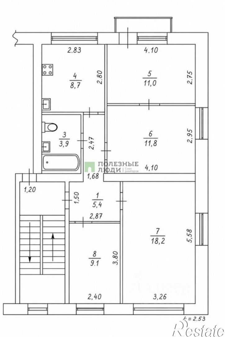 4-комн квартира ул Красных Зорь, 27,  д. 27