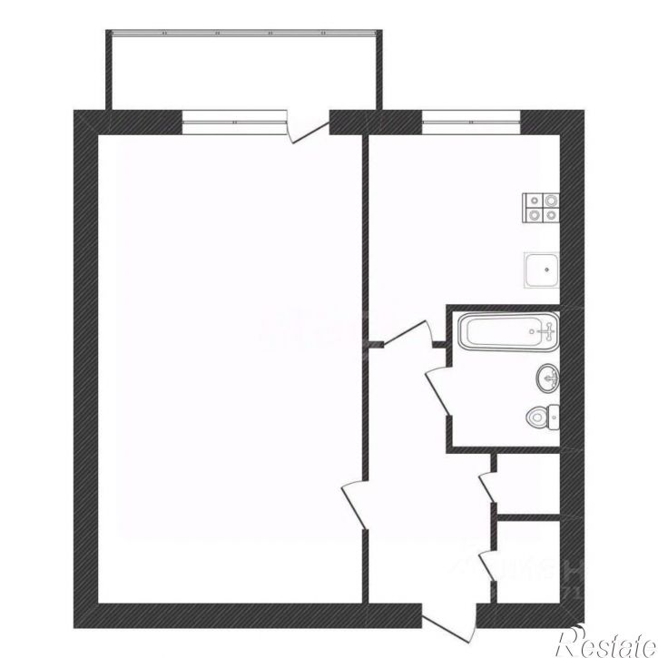1-комн квартира ул Звездная, 21,  д. 21