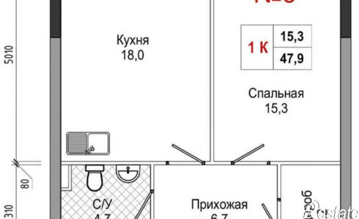 1-комн квартира в новом доме ул Усачева, 3,  д. 3