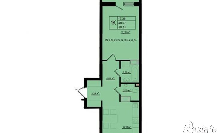1-комн квартира в новом доме ул Мира, 2,  д. 2