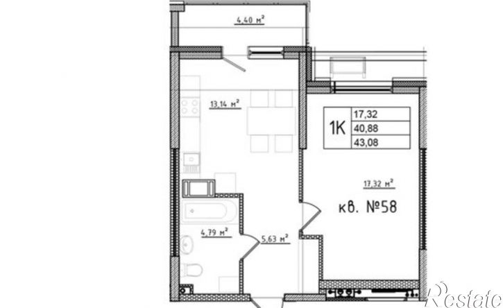 1-комн квартира в новом доме ул Мира, 2,  д. 2