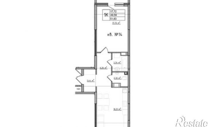 1-комн квартира в новом доме ул Мира, 2,  д. 2