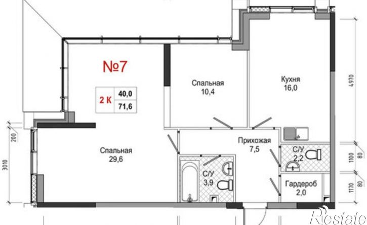 2-комн квартира в новом доме ул Усачева, 3,  д. 3