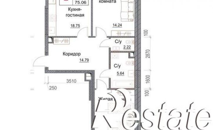 2-комн квартира Долгининская улица, 10,  д. 10