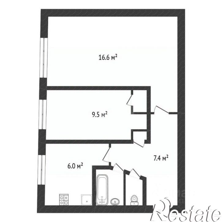 2-комн квартира улица Королёва, 5,  д. 5