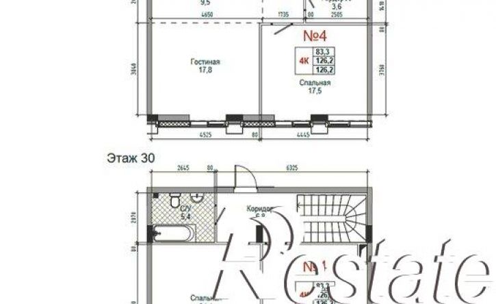 4-комн квартира в новом доме ул Усачева, 3,  д. 3