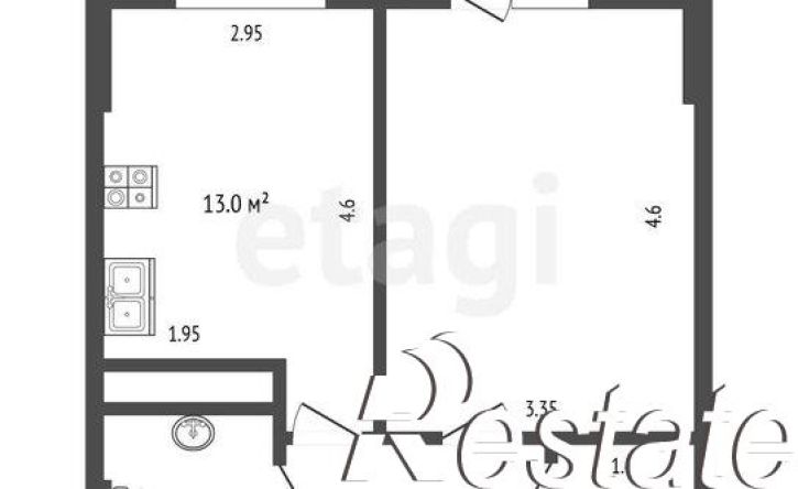 1-комн квартира проспект Ленина, 137 к2,  д. 137 к2